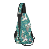 Koi Fish Carp Fish lotus pattern All Over Print Chest Bag