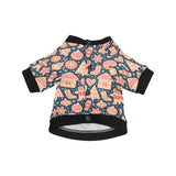 Christmas gingerbread cookie pattern All Over Print Pet Dog Round Neck Fuzzy Shirt