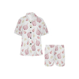 Garlic pattern Women's V-Neck Short Pajama Set