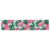 Watermelons tropical palm leaves pattern Table Runner