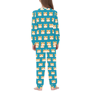 Guinea Pig Pattern Print Design 03 Kids' Boys' Girls' All Over Print Pajama Set