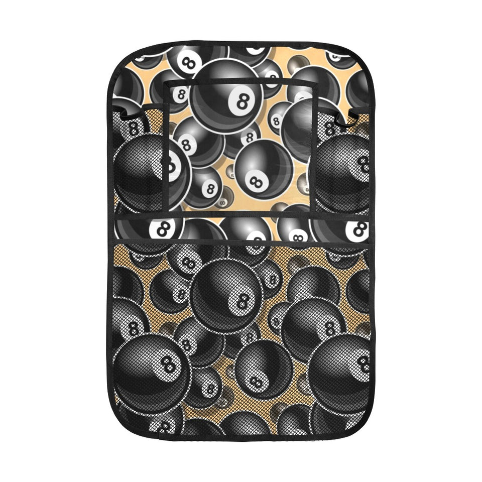 Billiard Ball Pattern Print Design 04 Car Seat Back Organizer