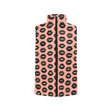 Lips Pattern Print Design 02 Men's Padded Vest