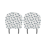 Swallow Pattern Print Design 04 Car Headrest Cover