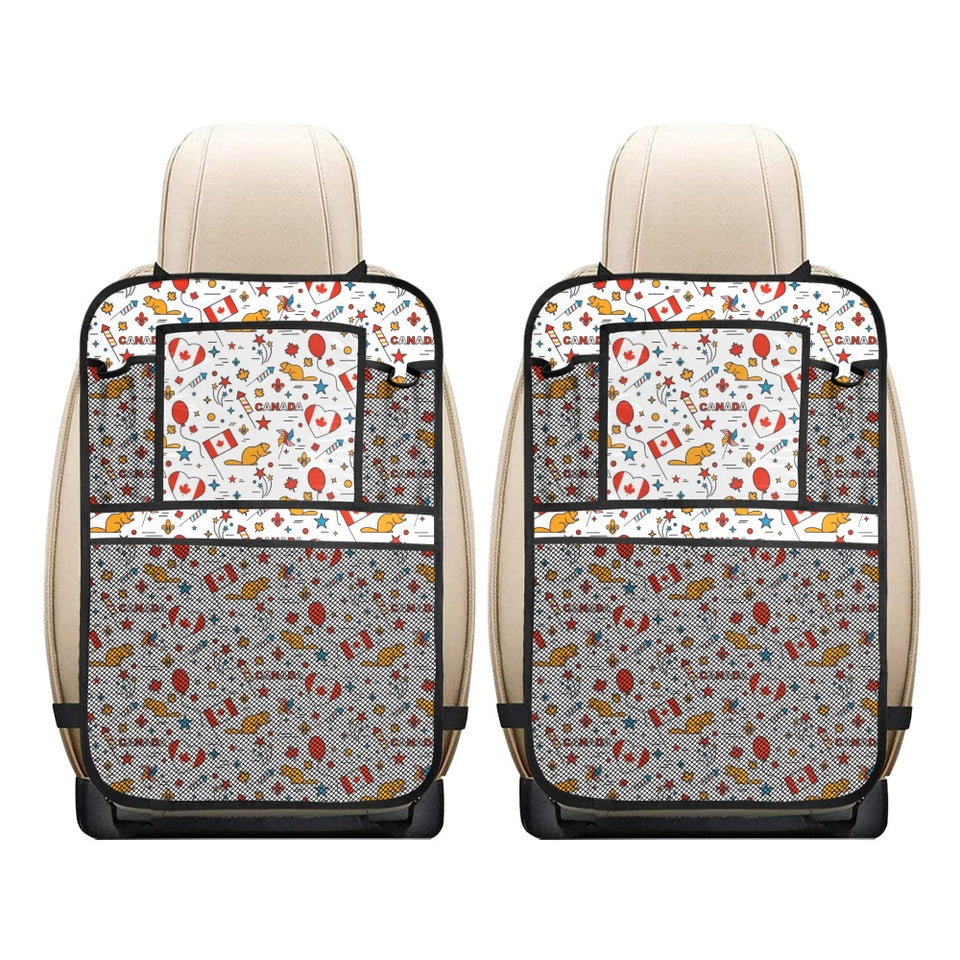 Canada Pattern Print Design 03 Car Seat Back Organizer