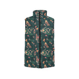 Snake forest pattern Women's Padded Vest