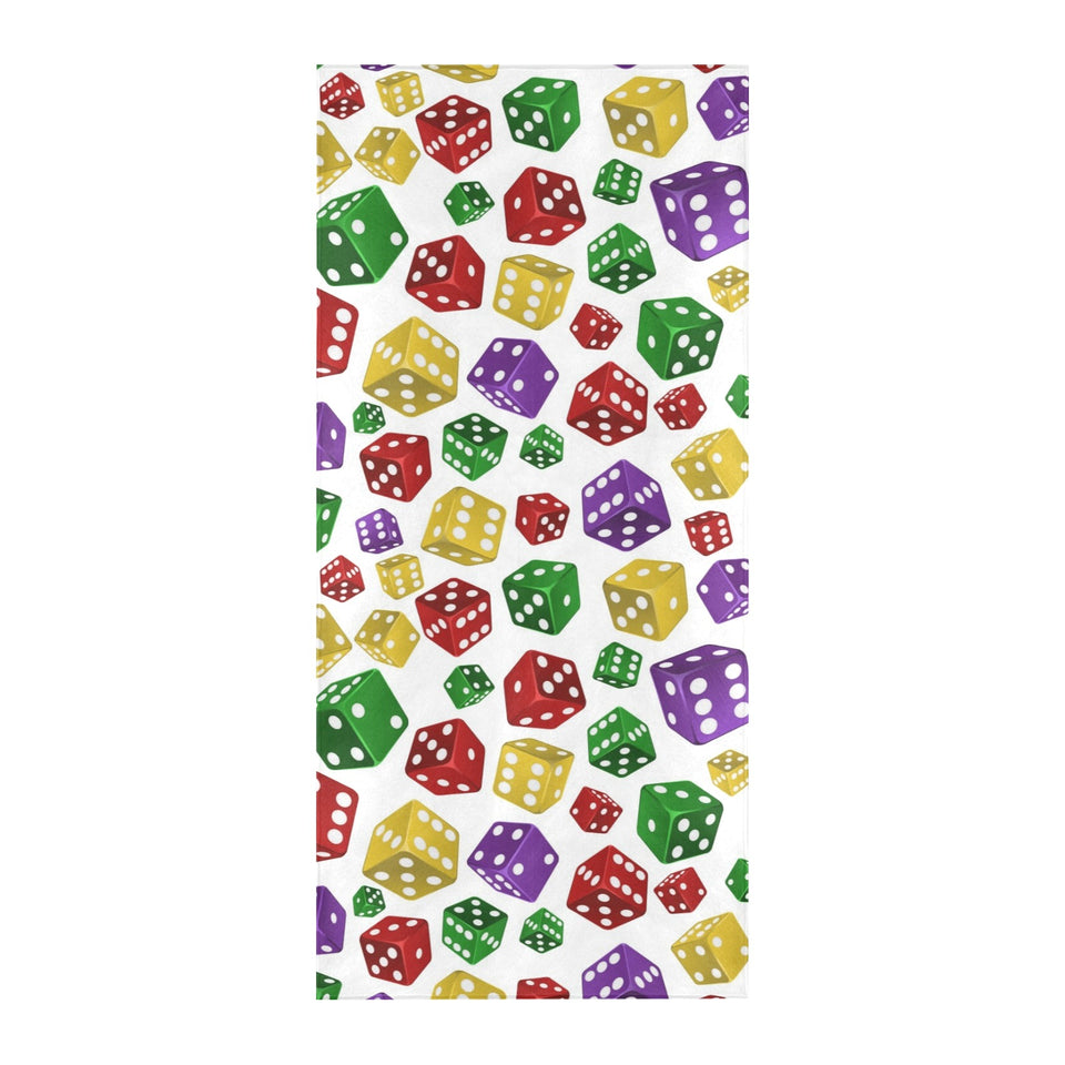 Dice Pattern Print Design 03 Beach Towel