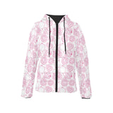 Sketch guava pattern Women's Padded Hooded Jacket