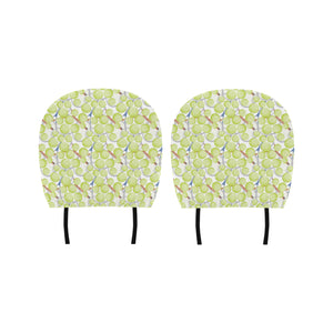 Tennis Pattern Print Design 01 Car Headrest Cover