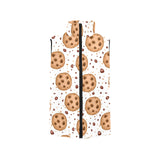 chocolate chip cookie pattern Women's Padded Vest