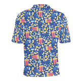 Popcorn Pattern Print Design 01 Men's All Over Print Polo Shirt