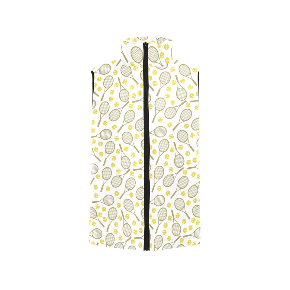 Tennis Pattern Print Design 02 Men's Padded Vest