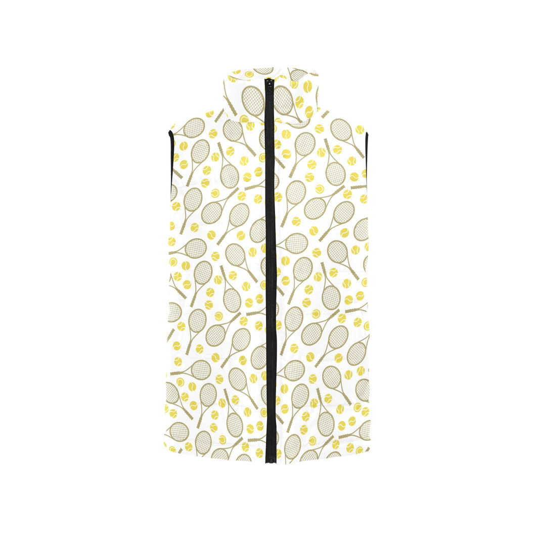 Tennis Pattern Print Design 02 Men's Padded Vest