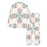 Square floral indian flower pattern Women's Long Pajama Set