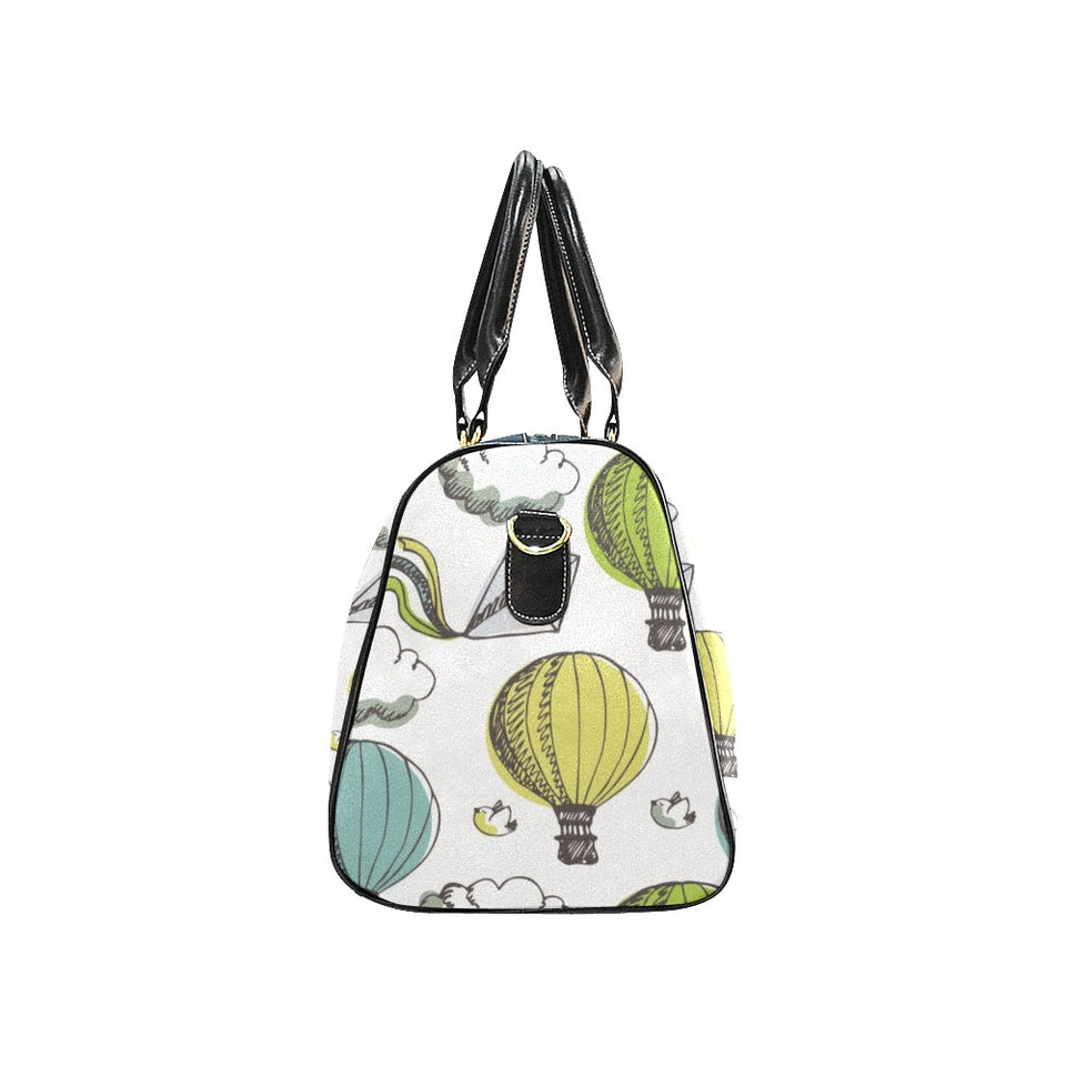 Hot Air Balloon Bird Cloud Pattern Travel Bag