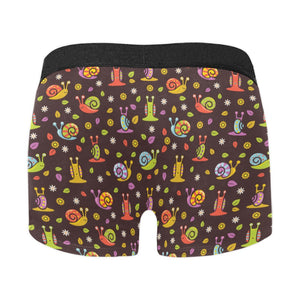Snail Pattern Print Design 02 Men's All Over Print Boxer Briefs Men's Underwear