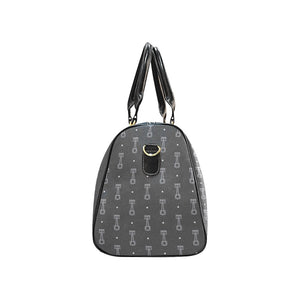 Engine Piston Black Background Pattern Design 02 Travel Bag