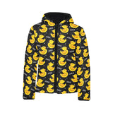 Duck Pattern Print Design 05 Kids' Boys' Girls' Padded Hooded Jacket