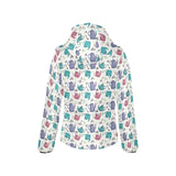 Tea pots Pattern Print Design 05 Women's Padded Hooded Jacket