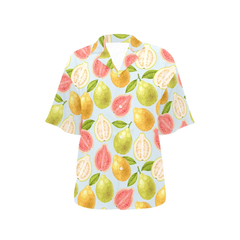 Guava design pattern Women's All Over Print Hawaiian Shirt