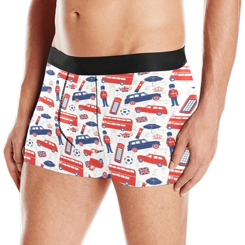 British Pattern Print Design 03 Men's All Over Print Boxer Briefs Men's Underwear