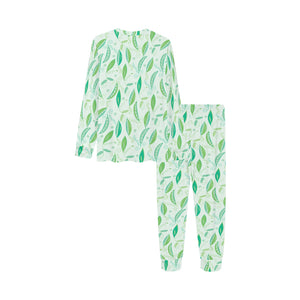 Green Peas Pattern Print Design 01 Kids' Boys' Girls' All Over Print Pajama Set