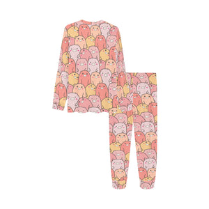 Pig Pattern Print Design 04 Kids' Boys' Girls' All Over Print Pajama Set