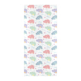 Hippopotamus Pattern Print Design 03 Beach Towel