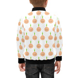 cute onions smiling faces Kids' Boys' Girls' Bomber Jacket