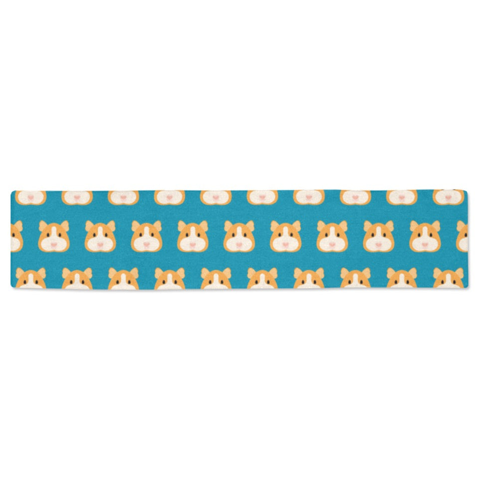 Guinea Pig Pattern Print Design 03 Table Runner