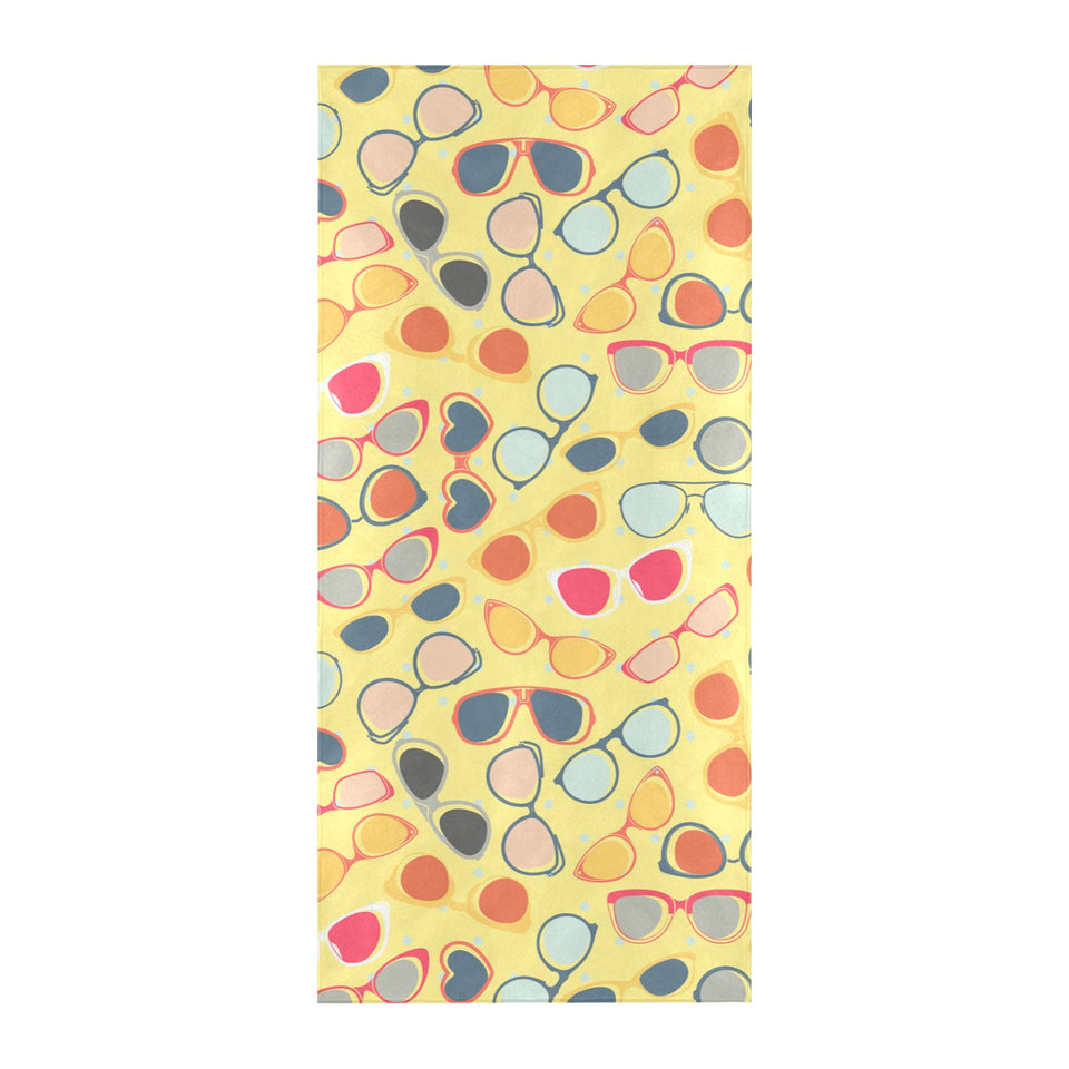 Sun Glasses Pattern Print Design 05 Beach Towel
