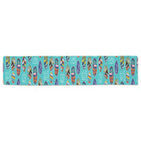 Surfboard Pattern Print Design 05 Table Runner