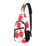 red apples white background All Over Print Chest Bag