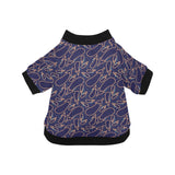 Eggplant Pattern Print Design 04 All Over Print Pet Dog Round Neck Fuzzy Shirt