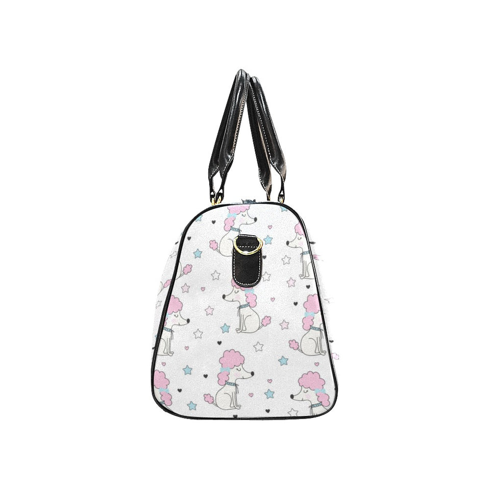 Cute poodle dog star pattern Travel Bag