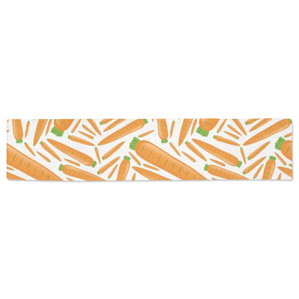Carrot Pattern Print Design 02 Table Runner