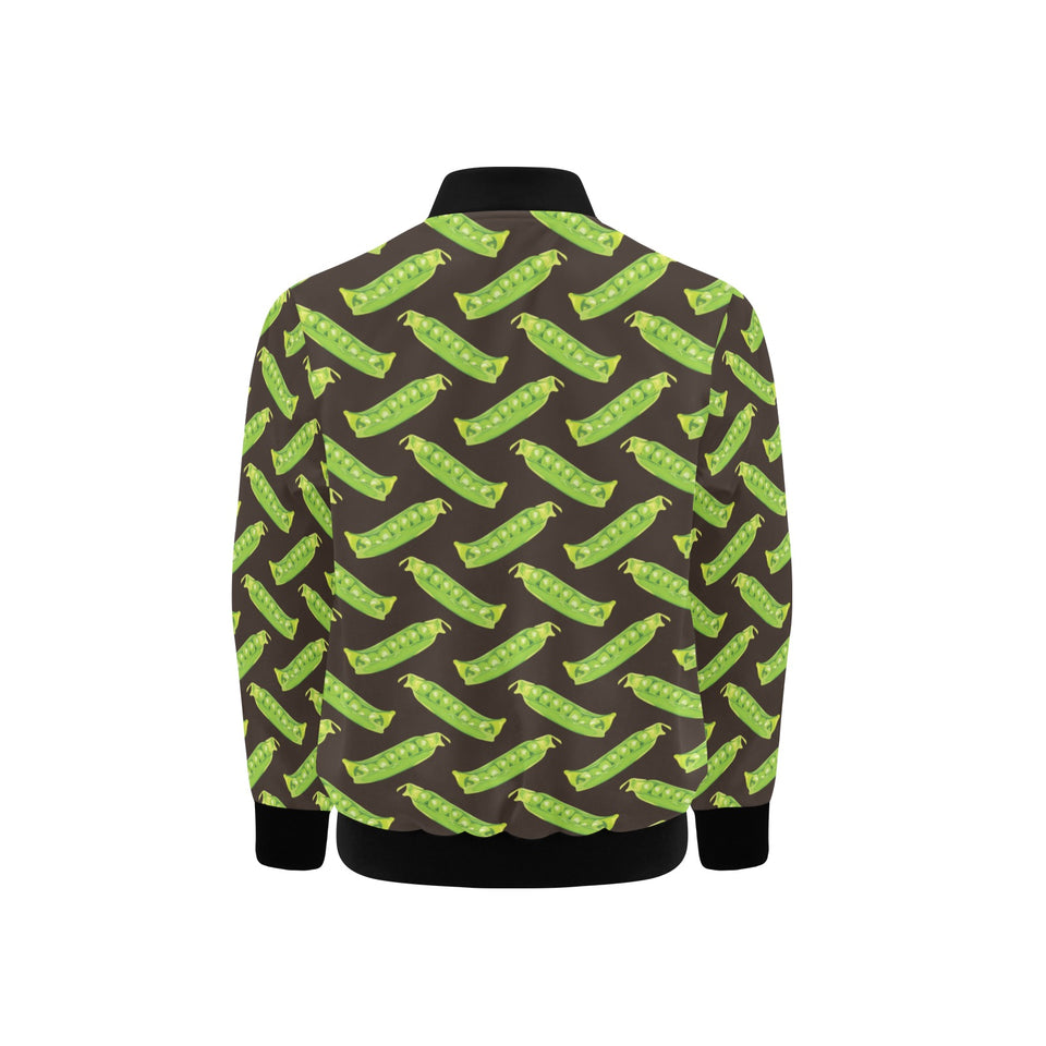 Green Peas Pattern Print Design 05 Kids' Boys' Girls' Bomber Jacket
