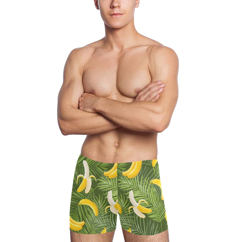 Banana Palm Leaves pattern Men's Swimming Trunks