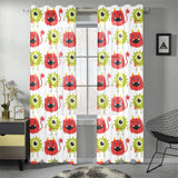 Alien Pattern Print Design 05 Gauze Curtain