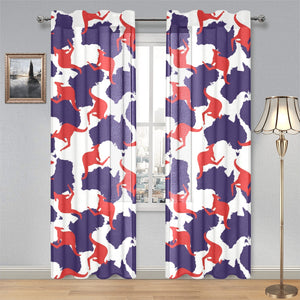Kangaroo Australian pattern Gauze Curtain