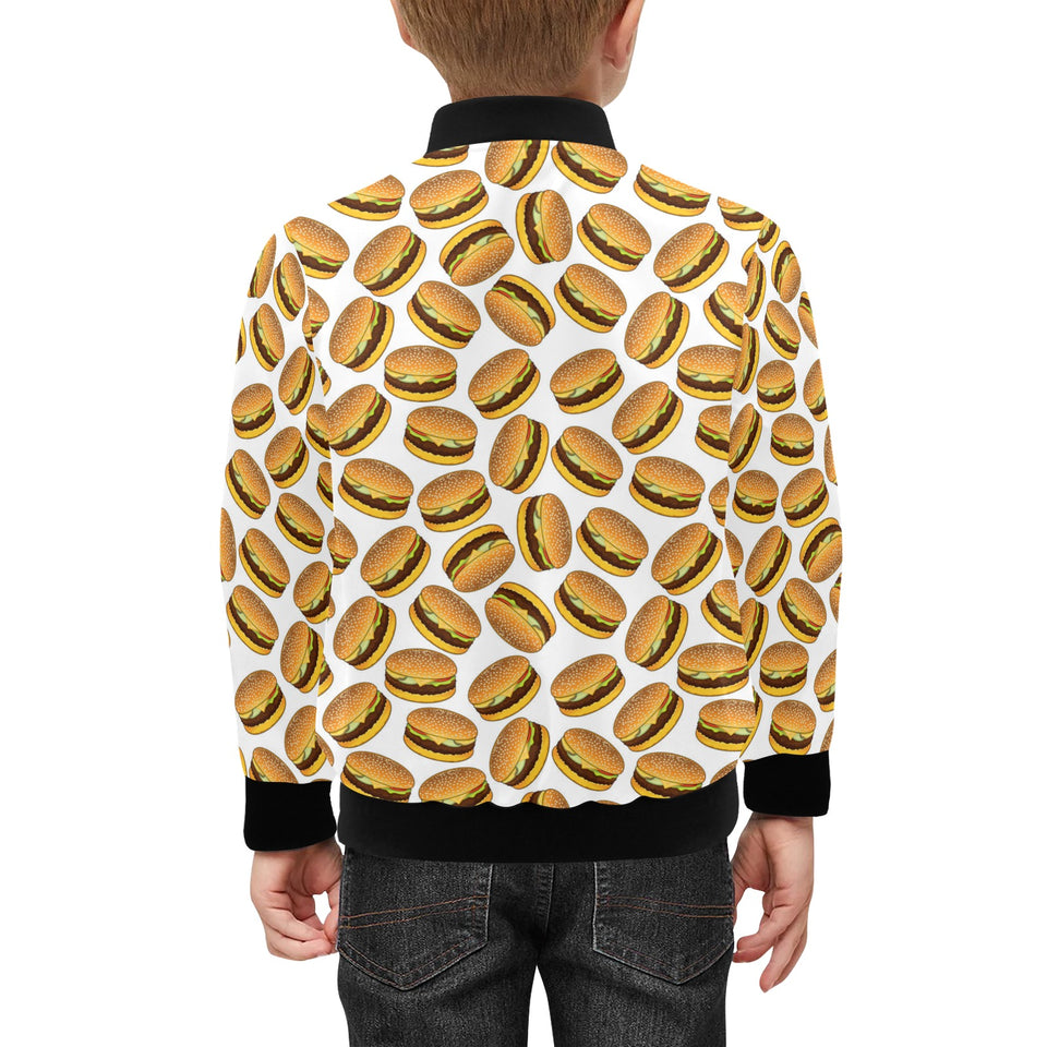 Hamburger Pattern Print Design 03 Kids' Boys' Girls' Bomber Jacket