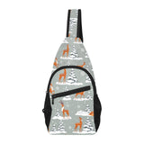 Beautiful deers Winter Christmas All Over Print Chest Bag