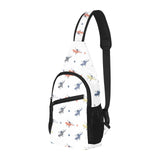 Cute helicopter star pattern All Over Print Chest Bag