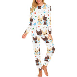 Cute Chihuahua dog pattern Women's All Over Print Pajama Set