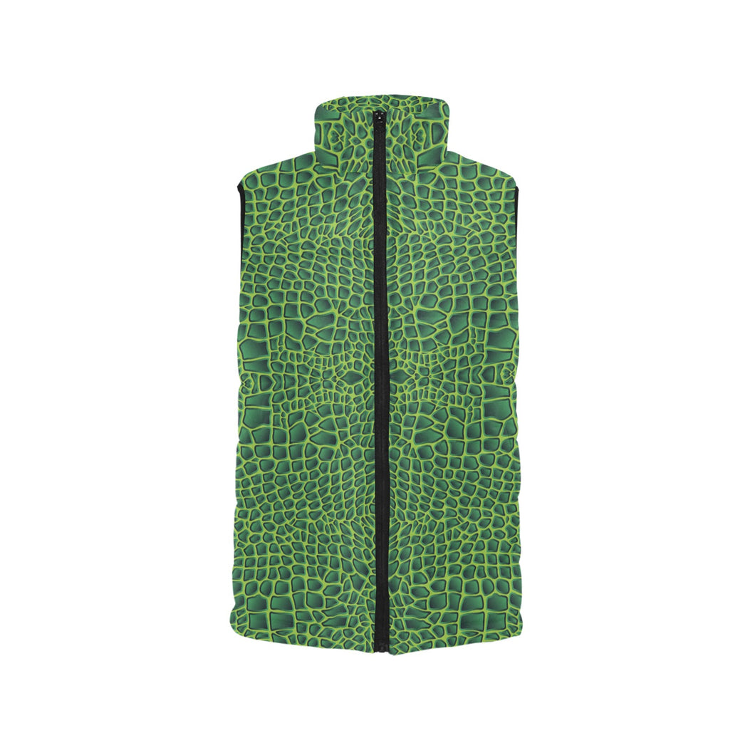 Crocodile Skin Printed Men's Padded Vest