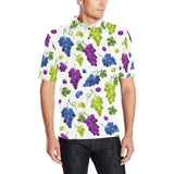 Grape pattern Men's All Over Print Polo Shirt