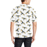 Eagle Pattern Print Design 03 Men's All Over Print Polo Shirt