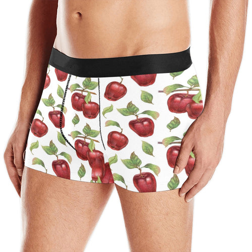 Red apples pattern Men's All Over Print Boxer Briefs Men's Underwear