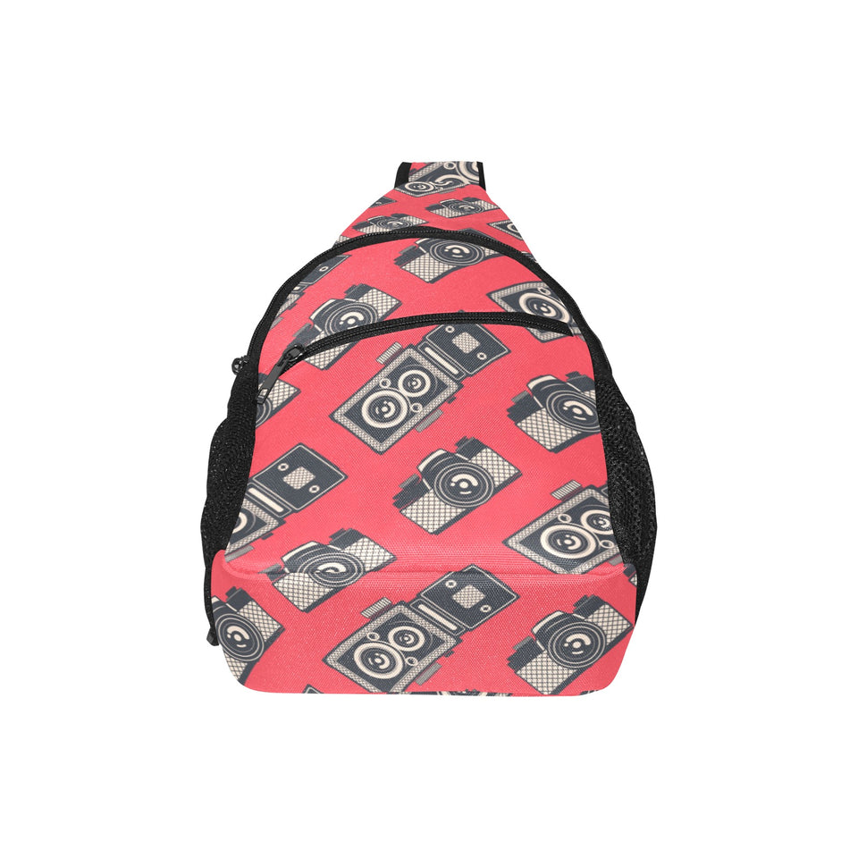 Camera Pattern Print Design 05 All Over Print Chest Bag