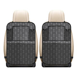 Engine Piston Black Background Pattern Design 02 Car Seat Back Organizer